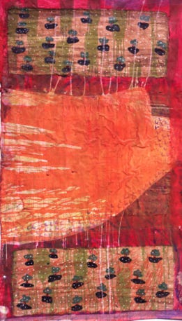 Arbeiten auf Handgeschöpften Himalaya Papier, 100 x 170 cm